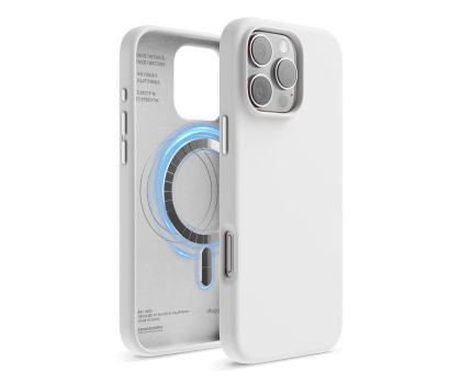 Etui do telefonów Elago Magnetic Silicone do iPhone 16 Pro Max White ES16MSSC69PRO-WH
